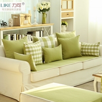 Force brand-dyed sofa bedside cushion cover pillow pillow waist pillow back cover does not contain core hipster Cotton