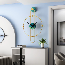 Nordic light luxury style Spanish clock wall clock living room household fashion modern simple household mute minimalist clock