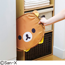 Japan Finarie Hildream Relaxation Bear Cartoon Face Type Foldable Puppet clothing containing basket Dirty Laundry Basket Containing Basket