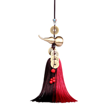 Juyuan Pavilion copper gourd pendant home decoration glossy five Emperor money gourd porch craft gift hanging decoration car hanging