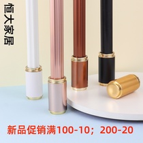 Constant large thickened aluminum alloy window curtain rod mute Roman rod double pole Single-pole delivery bracket track accessories Curtain Rail