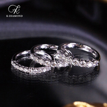 kkidamond diamond ring with broken diamond ring 18k white gold guarding diamond ring to ring wedding diamond ring