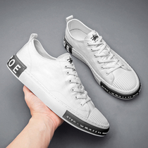 Man Tide Card Men Shoes 2020 New Summer Breathable Ice Silk Sails Shoes Men Casual Board Shoes 100 Hitch A Little White Shoes Summer