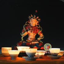 光 Light of Sakya 粉 Pastel gold Vajrasattva porcelain statue like Thangka does not fade for hundreds of years