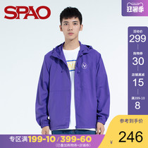 SPAO mens hooded jacket mens spring and summer new Korean version of the trend jacket casual top jacket SPJJ923H03