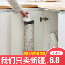 Xinjiang hanging removable garbage bag storage hanging bag Kitchen plastic bag storage bag Shopping bag finishing bag