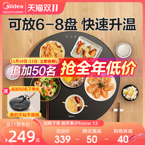 Beautiful meal insulation board home with round multifunctional hot dish board heating plate artifact table heating board