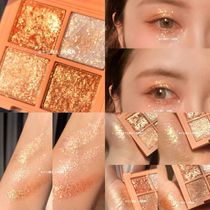 Spot ▲ 3CE four-color eye shadow MINI MULITI4 color eyeshadow disc Pearl matte scallion slices red brown dried rose