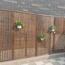 Anti-corrosion wood fence grid flower stand outdoor courtyard decoration partition climbing vine flower shelf fence garden fence fence guardrail
