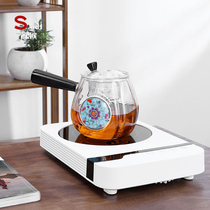 Shouou wooden rake side handle cooking teapot Lifting beam pot making tea Electric pottery stove set automatic household coffee making office