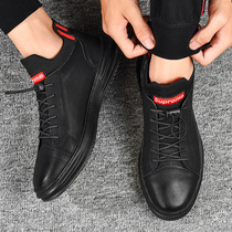 Male Shoes Big Code Leather Shoes 47 Winter Gush Warm Genuine Leather Men Sports Casual Shoes Submale Midway Shoe Tide 48