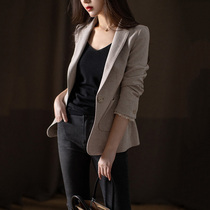 JOLIMENT short woolen suit jacket women autumn and winter New Fashion lace stitching wool small suit top