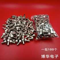 British F-head antenna connector in nine positioning-free household set-top box small pot in nine large pot in six terminals