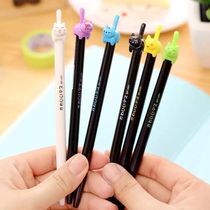 Dianshi DS045 Beating cat tail student classic press full needle tube exam smooth gel pen 05 black