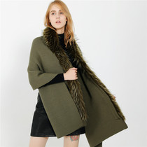 Für collar long shawl Warm Women Fashion scarf with a CASK