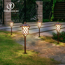 LED light solar ground plug-in super bright outdoor courtyard retro lawn outdoor waterproof garden villa grass light