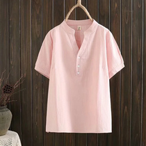 Summer new middle-aged and elderly plus-size womens loose short-sleeved T-shirt fat mother outfit belly-covering bottoming shirt top women