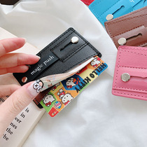 Mobile phone card push-pull ring buckle bracket universal universal mobile phone back mount for men and women desktop universal bedside lazy people watching TV chasing drama artifact trembling support frame portable storage card holder