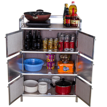 Kitchen containing shelve Multi-functional Home Sundries Cabinet Composite multilayer Easy with door to put bowls lockers