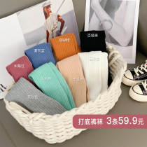 Girls leggings socks 2021 new baby spring candy socks Korean version of childrens cotton Joker long pants