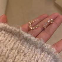 French earrings 2021 New Tide Original design stud earrings female ins Wind earrings temperament advanced atmosphere