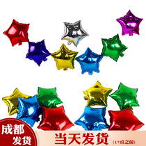 5 Inch Five Stars Loving Aluminum Film Balloons Stars Birthday Party Decorations Wedding Wedding house 51 Active placement
