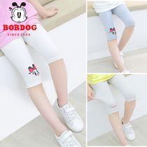 2021 childrens clothing girls bottoming pants seven 7-point pants shorts summer thin section childrens leggings female middle-aged children
