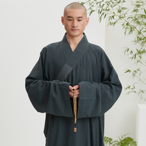 Ciyuan monk clothing cotton linen meditation coat spring summer monk robe monk clothing monk clothing meditation hall sitting long gown clothes