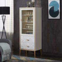Modern simple light luxury small wine cabinet TV side cabinet living room bedroom bookcase chest furniture single door