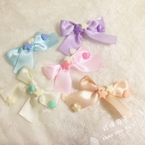 Pearl rabbitOriginal lolita hand-made small side clip multi-color small pink macaron dessert series