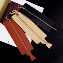(Tang Rabbit) Hand sewn zipped with PU leather sheet DIY handmade accessories bags accessories zipper clamps