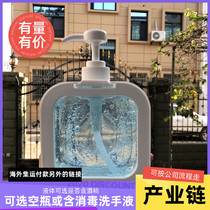 500ml disposable hand sanitizer customized shower gel shampoo empty bottle customized logo advertising logo ins wind commodity