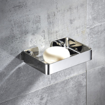 Punch-free Nordic soap box Bathroom creative drain soap box Bathroom wall-mounted soap rack 304 stainless steel