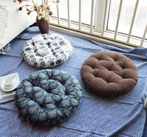 Bohemian cotton and linen cushion fabric thickened futon fat mat Yoga bay window tatami mat Student rattan chair