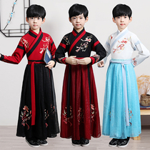 Boy Hanfu costume narrow sleeve Chinese style embroidery suit ancient style Son Young Master young scholar Guoxing performance costume