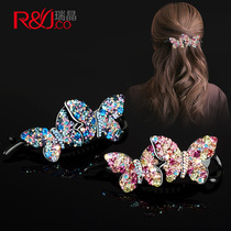 Hairclip head issuing ding jia bow Chuck hairclip sub-clip rhinestone headdress Korean adult hair accessories