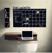 Blackboard stickers This Month Calendar Memo Message board Office note stickers Removable carved wall stickers