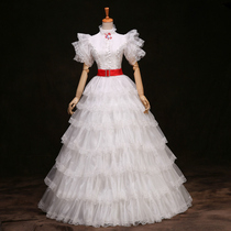 2022 French court cake skirt Lolita skirt lolita flower wedding re-engraved Gone with the Wind retro princess skirt