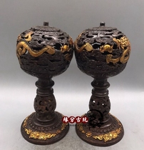 Copper incense burner antique ornaments incense burner incense incense agarwood incense burner tea ceremony home antique gilded incense burner