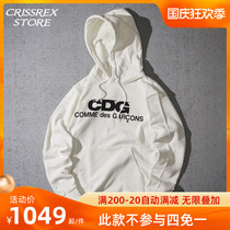 Crissrex Store CDG PLAY Rei Kawakubo Alphabet Logo Pullover Round Neck Hoodie Hoodie