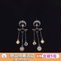 chocol retro hand work lost an ipink original on the new Forbidden City Super fairy silver retro harbor style earrings