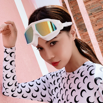 Special cabinet new swimming glasses HD anti-fog waterproof large frame electroplating swimming glasses comfort diving net red swimming goggles