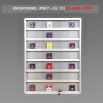 Push Ramen Smoke Rack Super City Shelves Cigarette Cabinet With Lock Mini Wall-mounted with door Cigarette Shelf Hanging Wall Aluminum Alloy