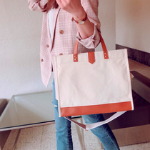 2022 JAPAN-JAPAN FASHION COLLISION COLOR PORTABLE SINGLE SHOULDER BOOMER MOMMY CANVAS MULTIFUNCTION LARGE CAPACITY WATERPROOF SPICY MOTHER BAG BAG