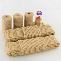 Hemp rope rope binding rope handmade hemp rope diy thickness retro hemp rope decoration hanging card photo wall decoration rope