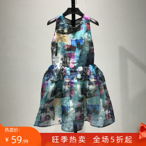 Bird Series ● Parisian Impression Sleeveless Dress Brand Discount Womens Clothing Mall Brand Discount Withdrawal Cabinet