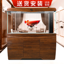 Ruimei fish tank seven seconds Series 7s slim fish tank living room large super white glass bottom filter free water change aquarium