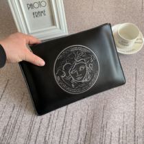 Medusa Handbag Mens New Genuine Leather Hand Grab Bag Mens Envelope Hand Grip Bag Business Casual Young Mens Hand Bag Tide