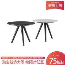 Nordic marble edges simple modern sofa edges corners creative living room small coffee table solid wood side table