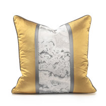 (Manyuan) New Chinese light luxury gold ink wind pillow cushion cushion cover model room soft fabric pillow
